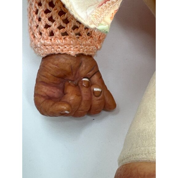 Reborn Crying Baby Doll By Elisa Marx 6 lbs 19 inches Soft Body Peach Outfit - Picture 9 of 11